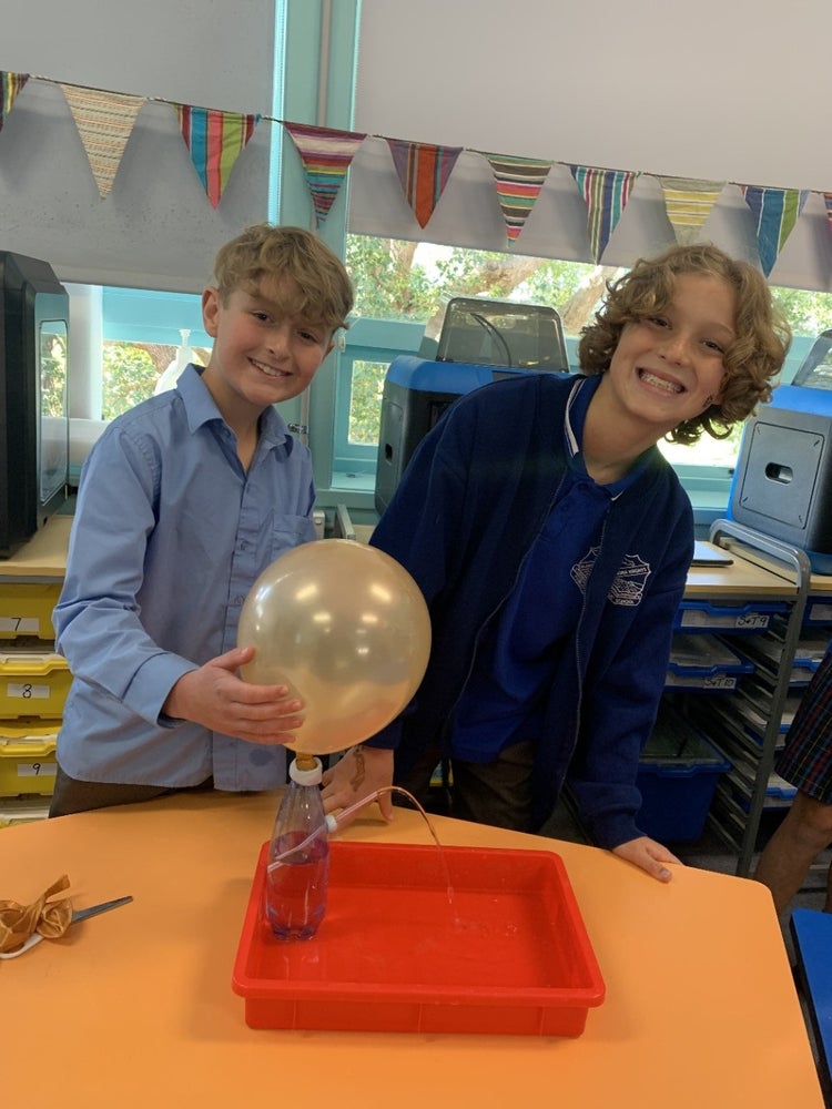 Students in Science classroom