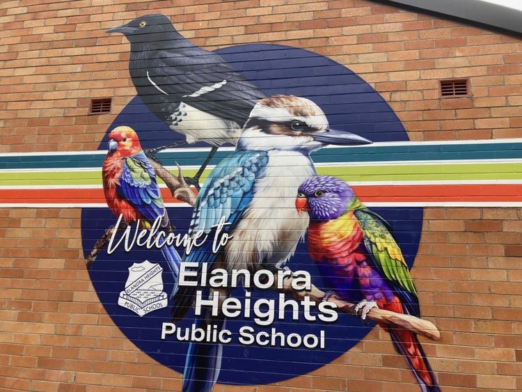 Mural outside D Block